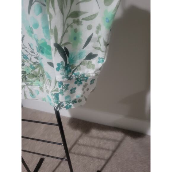 Denim & Co Size XL Green Printed French Terry Hoodie Top A643303 NWOT - Picture 5 of 8